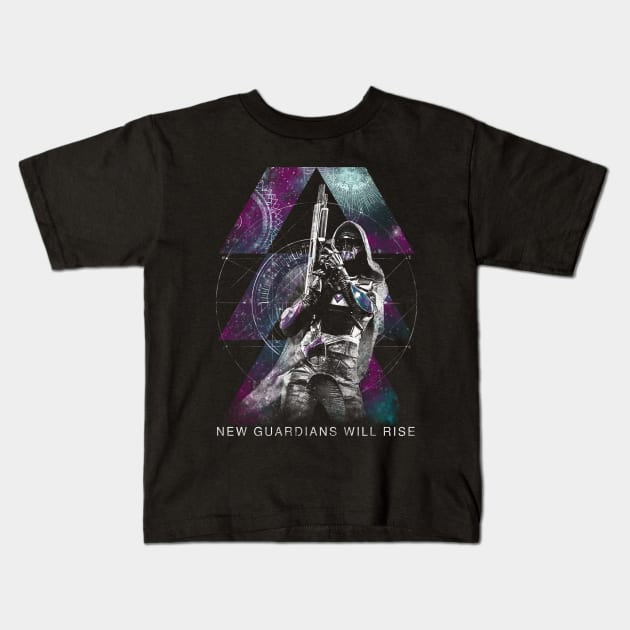 Destiny II: New Guardians Will Rise Kids T-Shirt by NebulaeTee